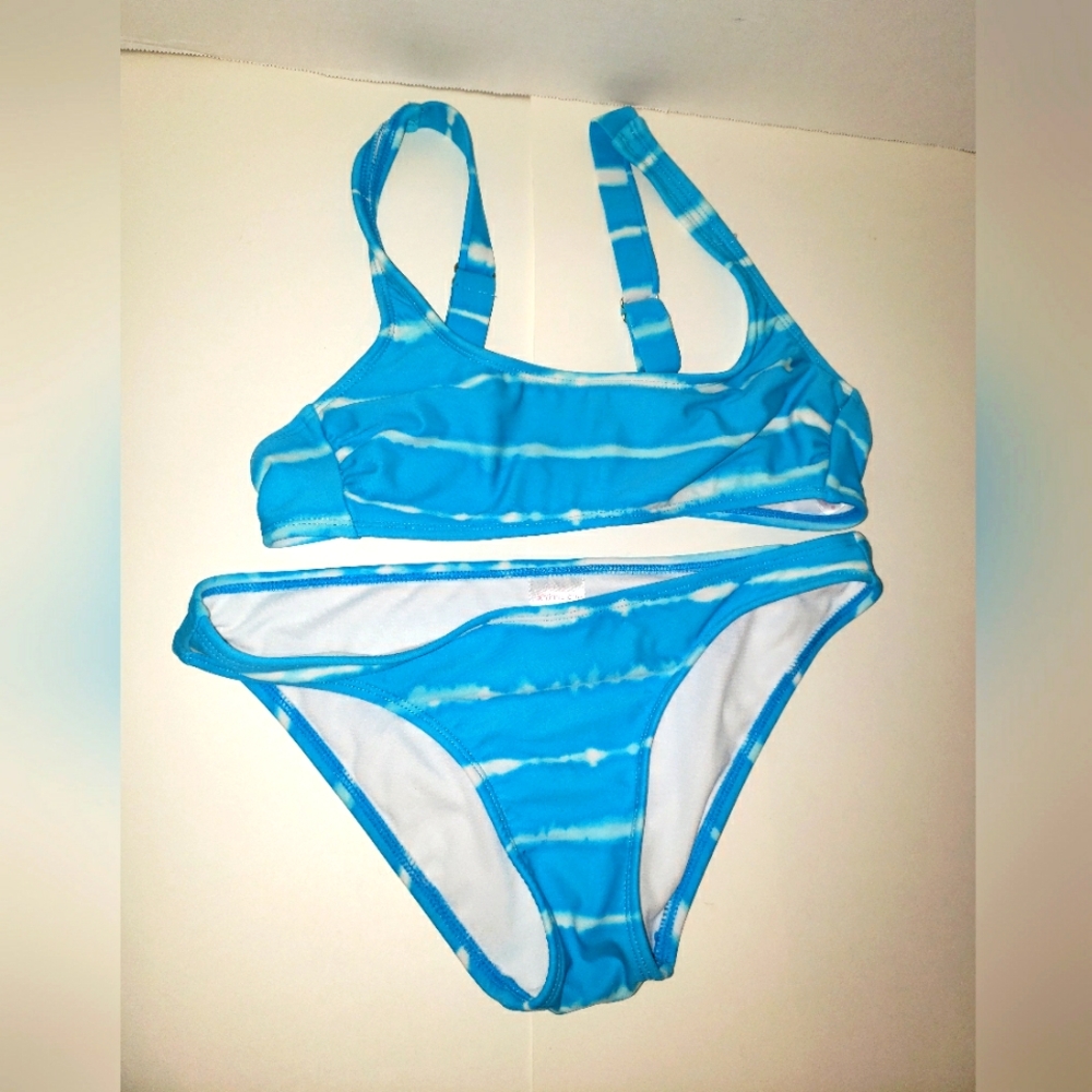 Xhilaration Swimsuit Blue/White Tye dye